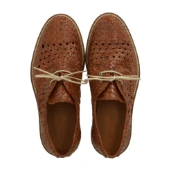 Angulus Snøresko*Håndflettet Snøresko - Tan Braid Brun