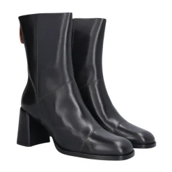 Billi Bi Støvler*Håndlavede Læderstøvler med Blokhæl Sort