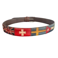 Paolo Vitale Bælter*Håndlavet Læderbælte - Model 1087499 Multifarvet