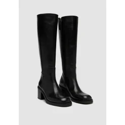 Elia Maurizi Støvler*Håndlavet Læder Lynlåsstøvle Sort