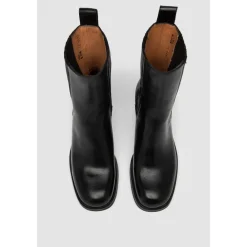 Elia Maurizi Støvler*Håndlavet Læderstøvle med Elastiske Indsatser Sort