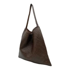 Dragon Diffusion Skuldertasker*Håndvævet lædertote taske Brun