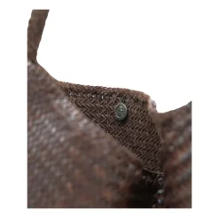 Dragon Diffusion Skuldertasker*Håndvævet lædertote taske Brun