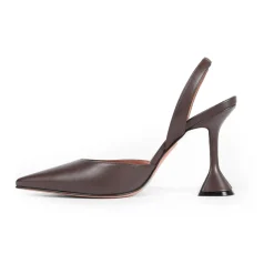 Amina Muaddi Pumps|Stiletter*Holli Sling 95 Brun