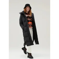 Woolrich Frakker*Hollow Lang Parka med Street Style Detaljer Sort