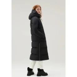 Woolrich Frakker*Hollow Lang Parka med Street Style Detaljer Sort