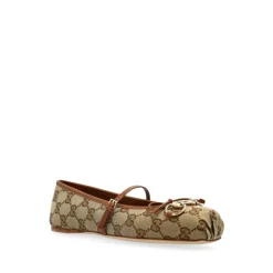 Gucci Ballerina Sko*Horsebit Ballet Flat Brun