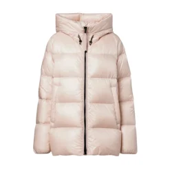 Moncler Jakker*Hættejakke i dun til kvinder Pink