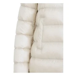 Moncler Jakker*Hættet mellemlang dunjakke Beige