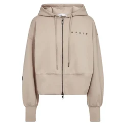 Haute L'Amitié Striktrøjer & Sweatere*Hættetrøje med lynlås Beige