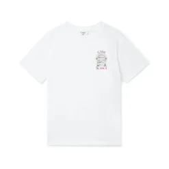 Casablanca T-Shirts*Bomuld Kortærmet T-shirt Hvid