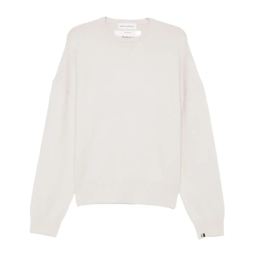 Extreme Cashmere Striktrøjer & Sweatere*Cashmere Sweater med Crew Neck Hvid