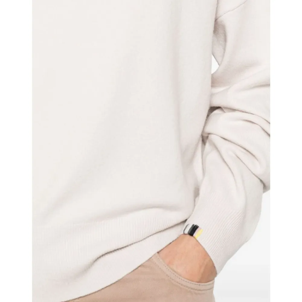 Extreme Cashmere Striktrøjer & Sweatere*Cashmere Sweater med Crew Neck Hvid