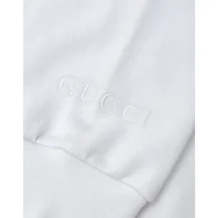 Gucci Sweatshirts*Juvel Hals Sweater Hvid