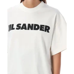 Jil Sander T-Shirts*Logo T-shirt Hvid