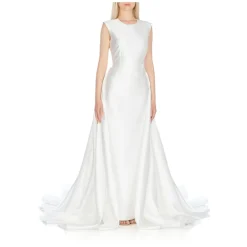 Solace London Kjoler*Ærmeløs Kjole med Bagtøj Hvid