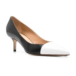 Francesco Russo Pumps*Hvid Læder Pumps Sort