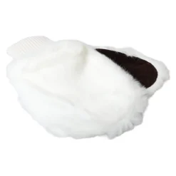 Dolce & Gabbana Handsker*Strikket Pels Håndled Fingerløse Handsker Hvid