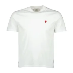 Ami Paris T-Shirts*e Bomuld T-shirts og Polos Hvid