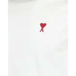 Ami Paris T-Shirts*e Bomuld T-shirts og Polos Hvid