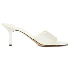 Jacquemus Stiletter*e lædersandaler Hvid