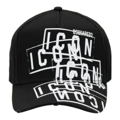 Dsquared2 Huer & Kasketter*Icon Baseball Cap med spænde Sort