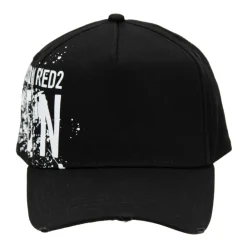 Dsquared2 Huer & Kasketter*Ikonisk baseballkasket med spænde Sort