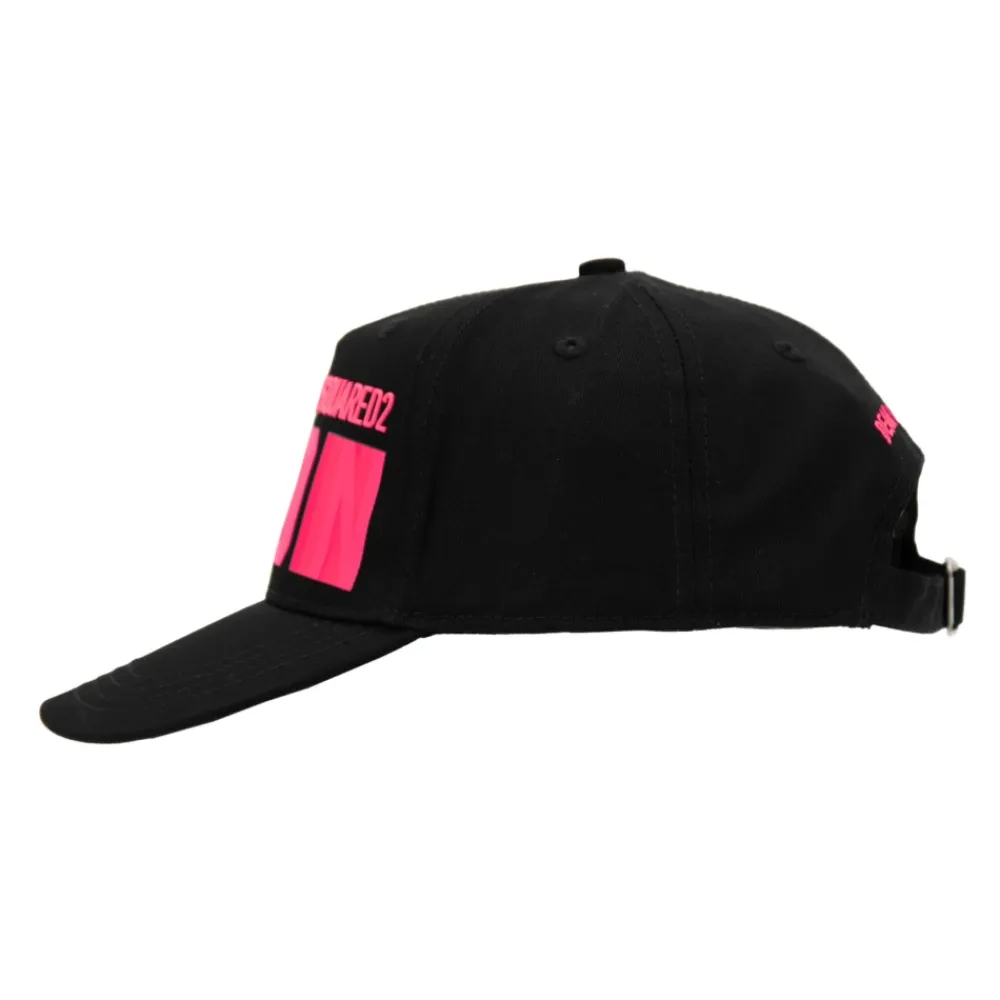 Dsquared2 Huer & Kasketter*Ikonisk baseballkasket med spænde Sort