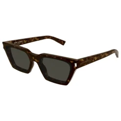 Saint Laurent Solbriller*Ikoniske solbriller med lineær elegance Brun