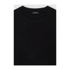 Anine Bing T-Shirts*Indrammet Monogram Sweatshirt Hybrid Stil Sort