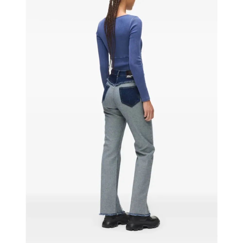 Karl Lagerfeld Jeans*Inside-out Straight Jeans Blå