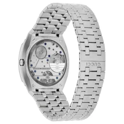 Gucci Ure*Interlocking G Blå Skive Rustfrit Stål Armbånd Grå