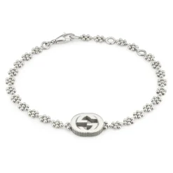 Gucci Smykker*Interlocking G Sterling Sølv Armbånd Grå