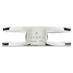 Gucci Smykker*Interlocking Interlocking G ring i sterlingsølv lille 6mm Grå