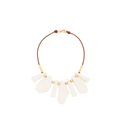 PLAN C Smykker*Irregular Pendants Necklace Beige