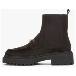 Estro Chelsea Boots*Italienske Velour Chelsea Boots Brun