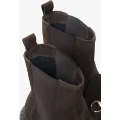 Estro Chelsea Boots*Italienske Velour Chelsea Boots Brun