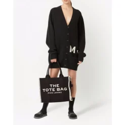 Marc Jacobs Indkøbstasker*Jacquard Stor Tote Taske Sort