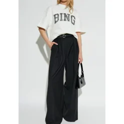 Anine Bing T-Shirts*Jay Kortærmet T-shirt Hvid