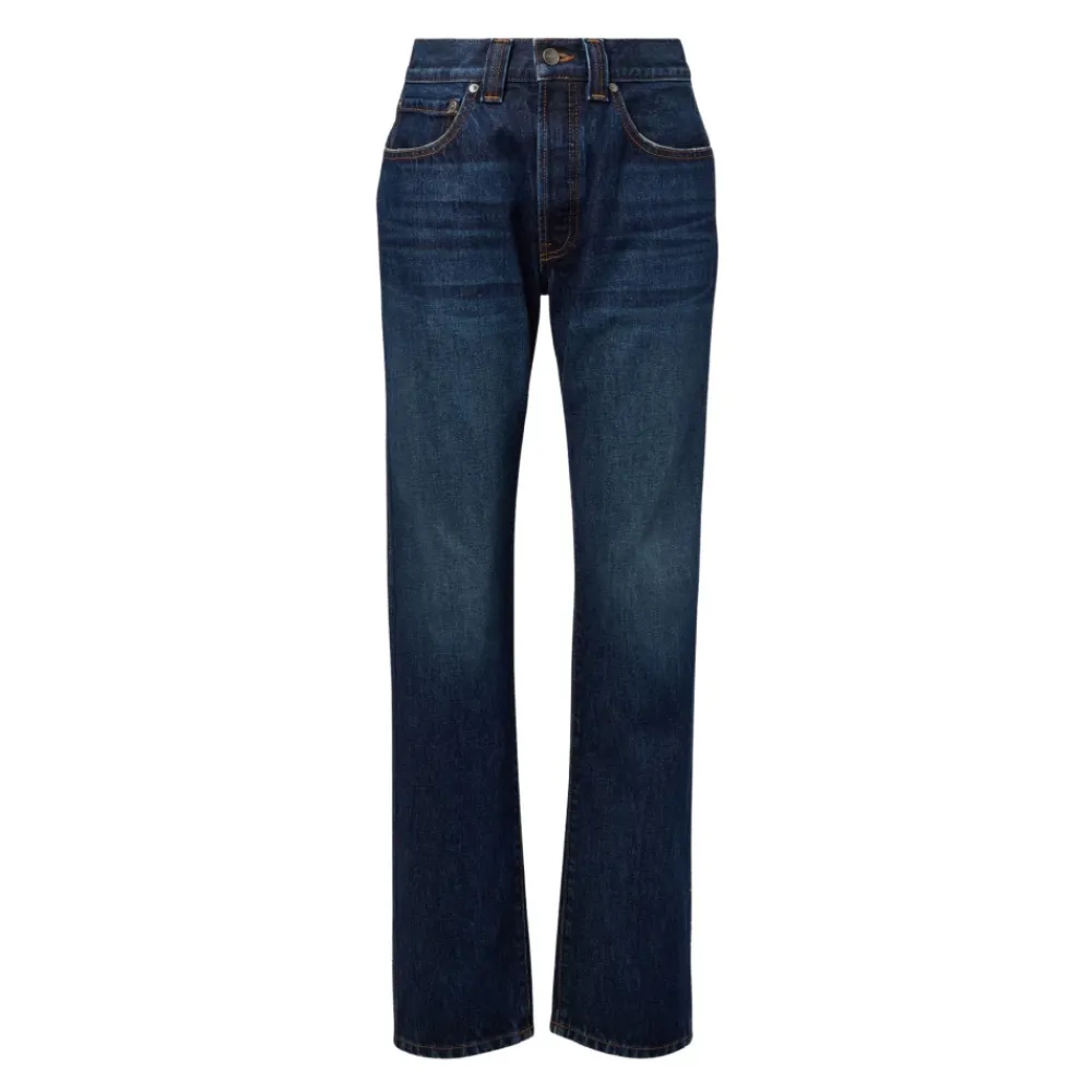Khaite Jeans*Jean Lansing Stilfulde Denim Jeans Blå