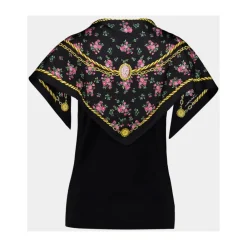 Dolce & Gabbana T-Shirts*Jersey T-shirt med tørklæde Sort