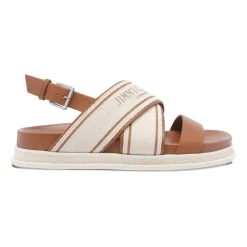 Jimmy Choo Sandaler*Joa Flat Sandal Brun