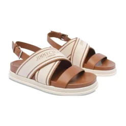Jimmy Choo Sandaler*Joa Flat Sandal Brun