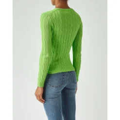 Polo Ralph Lauren Striktrøjer & Sweatere*Julianna Kabelstrikket Sweater Grøn