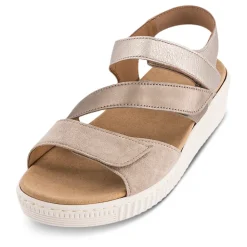 Gabor Sandaler*Justerbar Velcro Sandal med Optifit Indersål Beige