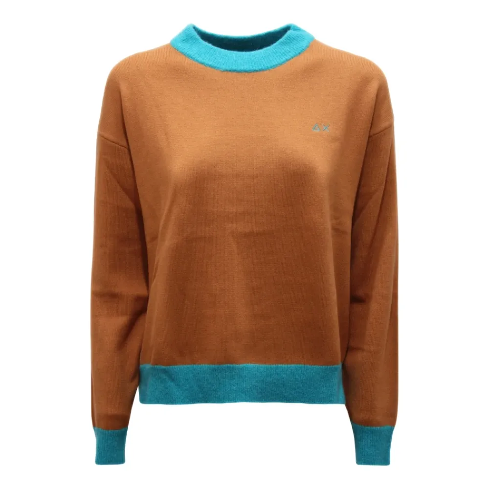 Sun68 Striktrøjer & Sweatere*K43219 Uldblandingstrøje Beige