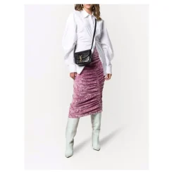 Saint Laurent Skuldertasker*Kaia Croco Skuldertaske Sort