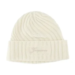 Jacquemus Huer & Kasketter*Kashmir Beanie Hat Hvid
