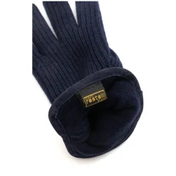 Restelli Guanti Handsker*Kashmirhandsker med Nappadetaljer Blå