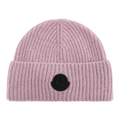 Moncler Huer & Kasketter*Kasket med logo patch Lilla